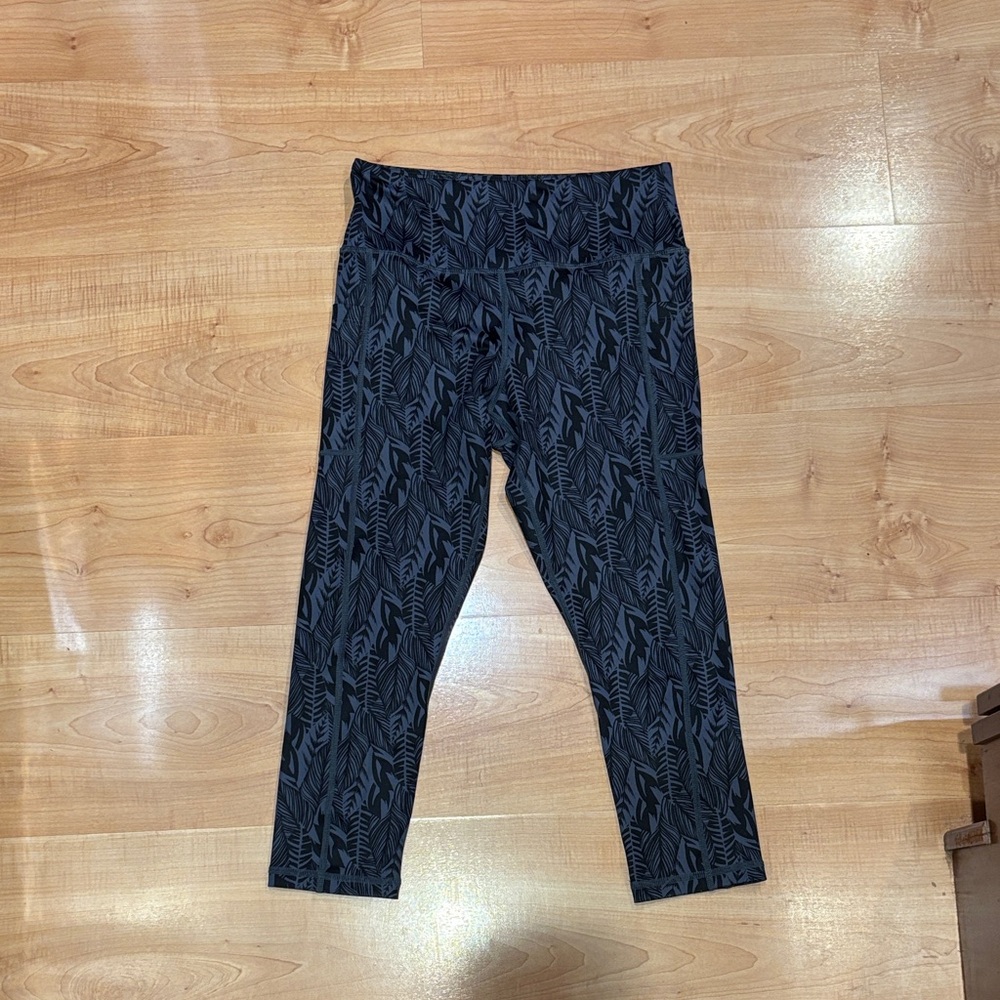 Black Patterned Women's Leggings